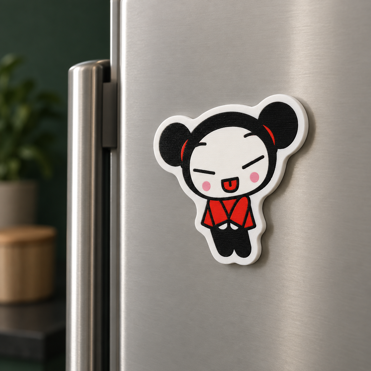 Adaptive fridge magnet customised for 3D printing
